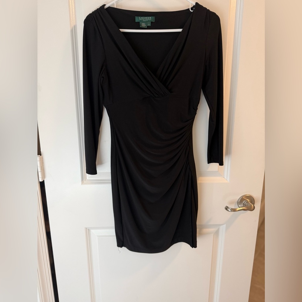 Polo by Ralph Lauren Black Long Sleeve Dress